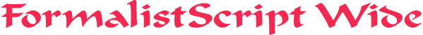 FormalistScript Wide